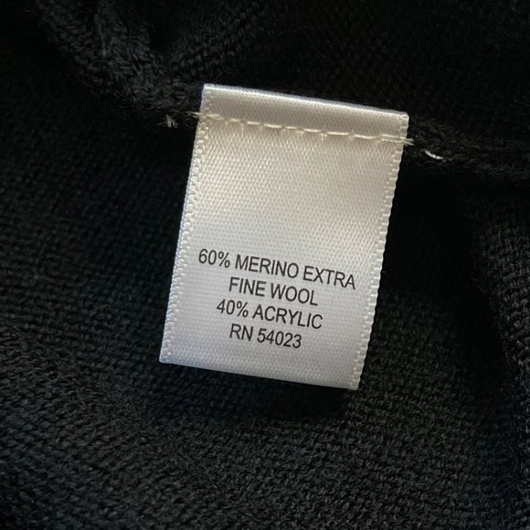 Banana Republic Women's Black Merino Wool Blend Sweater Dress Size Small - Picture 11 of 11